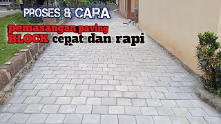 Tutorial pasang paving block yang cepat dan rapi