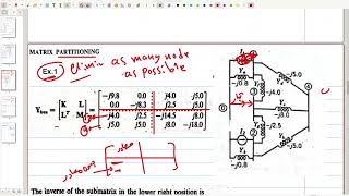 تحليل انظمة P حذف النودات matrix partitioning  باستخدام الحاسبة