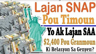 Lajan SNAP Pou Timoun ak $2400 SSA Ki Relasyon Ki Genye