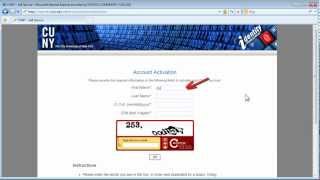 CUNYfirst Basics: How to Activate Your CUNYfirst Account