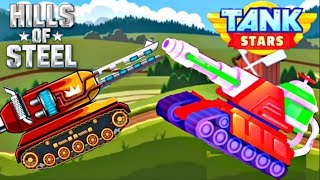 Hills Of Steel  VS  Tank Stars Update - MAMMOTH Tank vs TOXIC Tank | Android Gameplay FHD