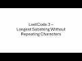 Longest Substring Without Repeating Characters - LeetCode 3 - Sliding Windows - Python