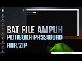 CARA MEMBUKA WINRAR / WINZIP YANG TERPASSWORD | BAT FILE