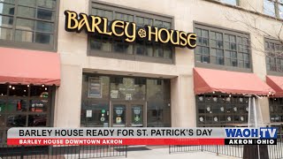 The Barley House is ready for Akron's St. Patrick's Day festivities tomorrow