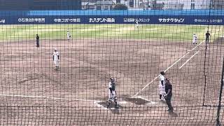 ギア上げた西舘勇陽投手（中央大4年）vs石川ケニー選手（亜細亜大1年）のバチバチの対決