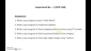 OOP Lab. Experiment 1_assignment