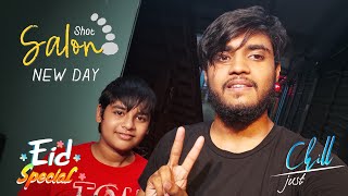 Eid Special Haircut😎 With Bagina. Vlog:-29🤣😎