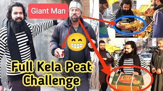 Full Kela Peat ( Dobh ) Challenge | Kashmiri Zaid Pahalwan Record | Full Banana Peat Challenge / Kfc