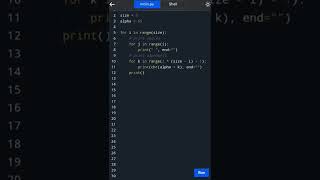 #python 173.Reverse Alphabet Pyramid Pattern Program | #shorts #coding #pythonprogramming #py
