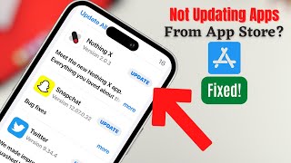 iPhone 14's: Fix Apps Not Updating in App Store After iOS Update!