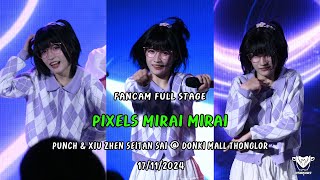 [Fancam] Pixels Mirai Mirai - Full Stage Punch & Xiu Zhen Seitan Sai @ Donki Mall Thonglor17/11/2024