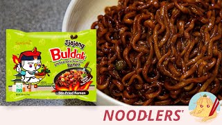 Samyang Buldak Jjajang Korean Black Bean Hot Chicken Ramen - Stir-Fry Noodles