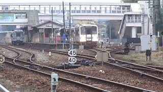 18.01.07「三次駅横踏切から、三江線の10：02発石見川本行きの発車を見送ってみるテスト。」の巻。