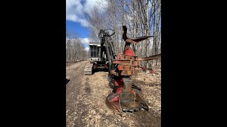 Timbco 415C Feller Buncher with Quadco 20B 40° Head