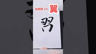 #Shorts 『翼』枯樹賦より｜書道｜毛筆｜筆文字｜書道パフォーマンス｜Japanese calligraphy｜