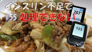 【一型糖尿病のリアル飯】インスリン足りないとこんな感じになっちゃう…？【フルグラ×えびちゃーはん×ひき肉＆キャベツ炒め】