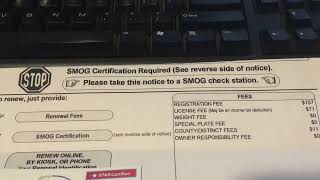 CA DMV Registration Stickers. It took a week to get the reg stickers after getting my car smogged