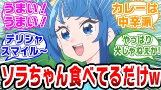 【プリキュア】ソラちゃん今回マジでご飯食べてるだけだったw【ネットの反応集】