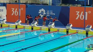 [FANCAM] JKT48 Team J - Koisuru Fortune Cookie | Asian Games 2018 - Swimming @ GBK Aquatic. 200818