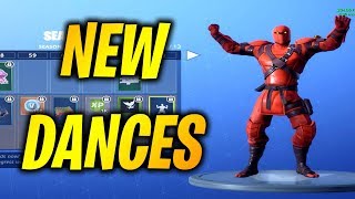 all new skins dance emotes season 8 showcasing new - fortnite new dances season 8