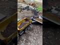 RC Excavator and dump truck loading