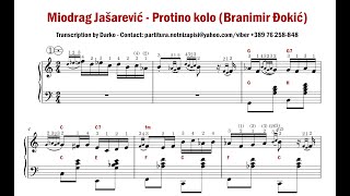 [Notni zapis za harmoniku] Miodrag Jašarević - Protino kolo (Branimir Đokić)