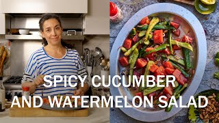 Spicy Cucumber and Watermelon Salad | That Sounds So Good