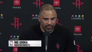 Ime Udoka on Amen Thompson game-winner, stunning win in Boston