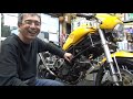 バイク屋の夕方　m900エンジン不動修理　以前も交換したリレーが原因