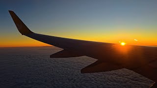 Pegasus Airlines B737-800 TC-CPC 🇹🇷 İSTANBUL - KONYA Muhteşem Güneş Doğuşuyla Uçuş Full Flight #4k