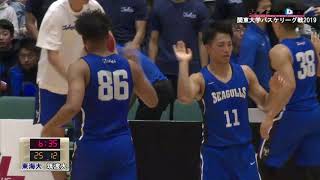 第95回関東大学バスケ2019リーグ戦1部第18節、筑波大学vs東海大学