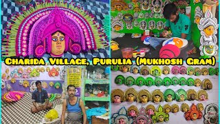 Purulia Tour (part-4) || Charida Village (Mukhosh Gram) || Village of Chau masks in Purulia.