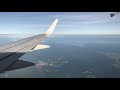 full flight american eagle e175 washington d.c. to new york laguardia dca lga