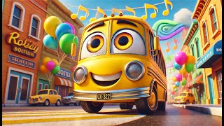 Las Sorprendentes Ruedas del Autobús 💛✨ | Una Canción Infantil Mágica