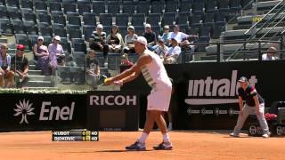 ATP 2011 Rome R2 Kubot vs Djokovic Highlights [HD]