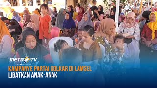 Kampanye Partai Golkar di Lamsel Libatkan Anak-Anak