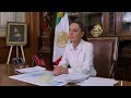 mensaje de la presidenta claudia sheinbaum pardo al pueblo de méxico