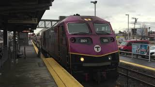 Boston Ma Commuter Trains | Fast MBTA action Part 3