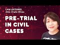 [Civil Procedure] Pre-trial in civil cases, Rule 18 of the Rules of Court (Video7)