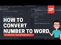 Convert Numbers in to Words using Python in 2022 | Num2Words Module