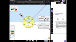 VIDEO Virtual Lab Bending Light (Refraction) INSTRUCTIONS