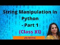 String Manipulation-Part 1(Class XI)