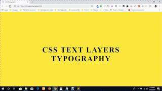Css Text Layers Typography Css Hover Effects