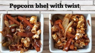 Popcorn bhel with twist | quick recipe | popcorn recipe