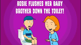 Rosie Flushes Her Baby Brother Down The Toilet