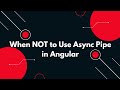 **⚠️ Avoid This Angular Mistake: Stop Using | async in ngIf & ngFor! 🚫