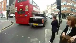 Crazy Bike Courier in London