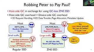 OSDI '21 - ZNS+: Advanced Zoned Namespace Interface for Supporting In-Storage Zone Compaction