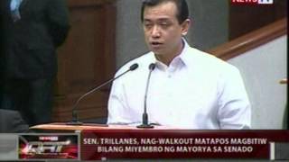 QRT: Sen. Enrile at Sen. Trillanes, nagkainitan sa Session Hall