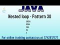 Pattern program in java in hindi | Pattern of alphabets